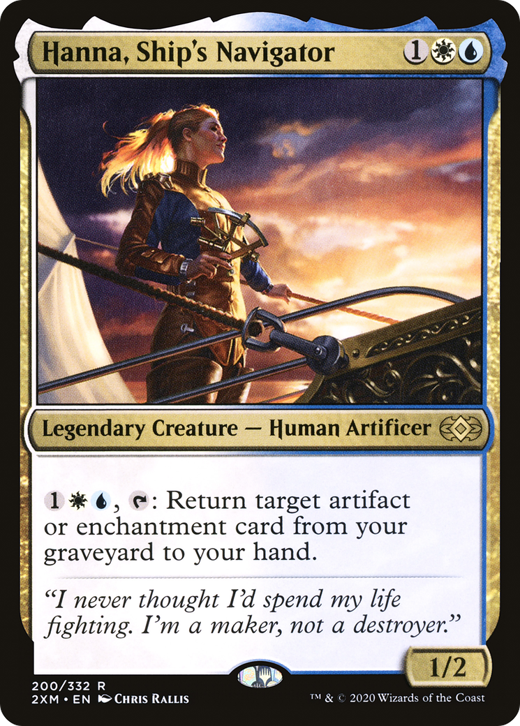 Hanna, Ship's Navigator (2XM-200) [Double Masters] Foil MTG Single Wizards of the Coast