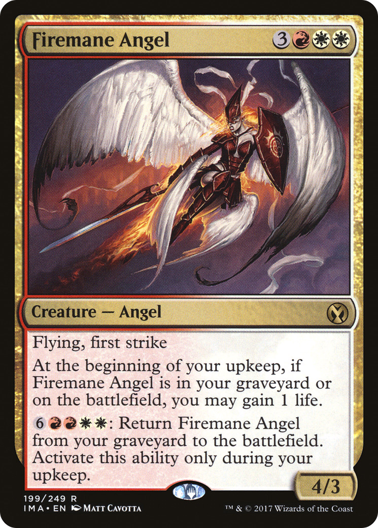 Firemane Angel (IMA-199) [Iconic Masters] Foil MTG Single Wizards of the Coast