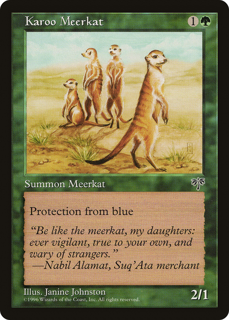 Karoo Meerkat (MIR-225) [Mirage] MTG Single Wizards of the Coast