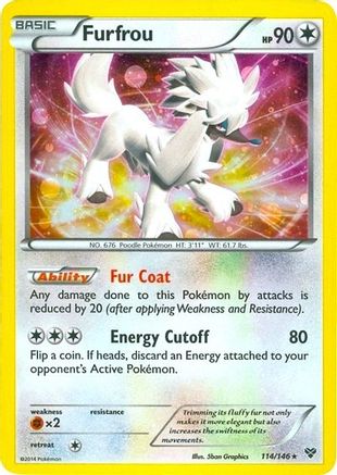 Furfrou - 114/146 (Cosmos Holo) - [Misc: Blister Exclusives] Holofoil Pokemon Single Pokémon