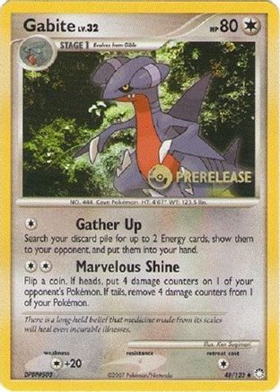 Gabite - 48/124 (Prerelease) () [Promos: DP Promos] Pokemon Single Pokémon