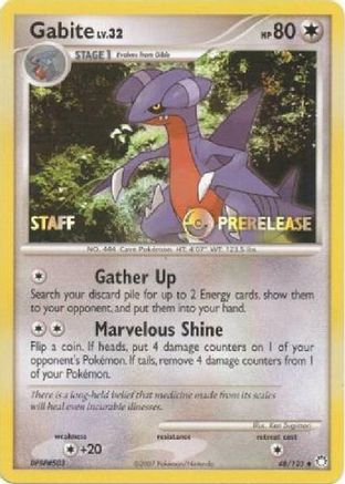 Gabite - 48/123 (Prerelease) [Staff] () [Promos: DP Promos] Pokemon Single Pokémon