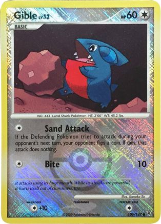 Gible 106/147 (Championship Promo) () Reverse Holofoil [Promos: League & Championship Cards] Pokemon Single Pokémon