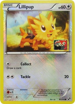 Lillipup 81/114 (League Promo) Reverse Holofoil [Promos: League & Championship Cards] Pokemon Single Pokémon