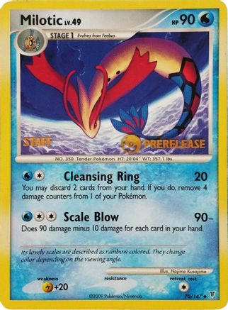 Milotic - 70/147 (Prerelease) [Staff] () [Promos: Nintendo Promos] Pokemon Single Pokémon