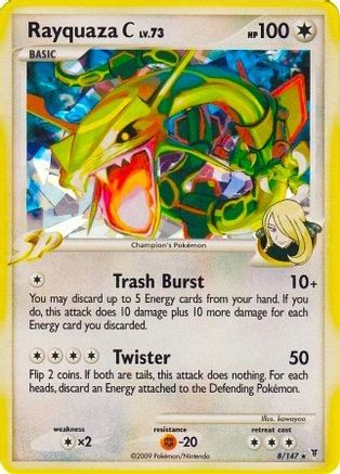 Rayquaza C - 8/147 (Cracked Ice) (8) - [Misc: Cards & Products] Holofoil Pokemon Single Pokémon