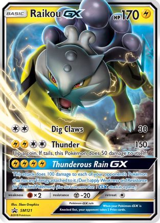 Raikou GX SM121/248 Holofoil [SM: Black Star Promos] Pokemon Single Pokémon