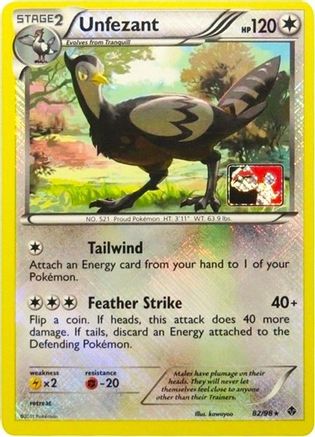 Unfezant - 82/98 (League Promo) Reverse Holofoil [Promos: League & Championship Cards] Pokemon Single Pokémon