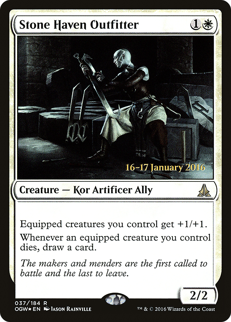 Stone Haven Outfitter (PRE-037) [Oath of the Gatewatch Promos] Foil MTG Single Wizards of the Coast