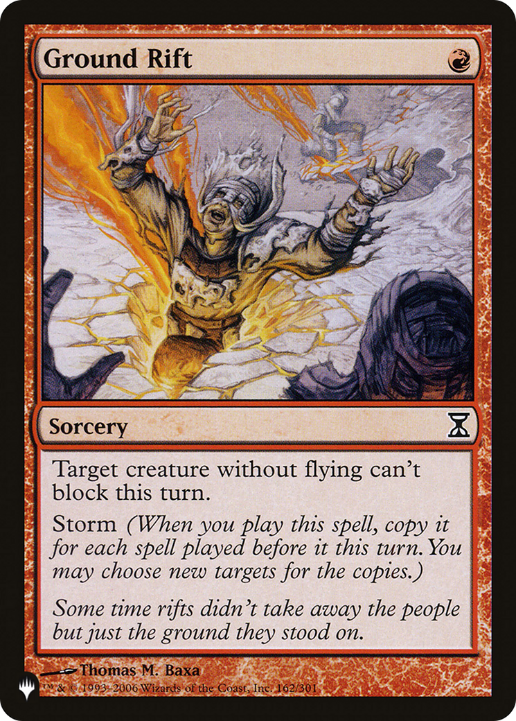 Ground Rift (LIST-TSP-162) [Mystery Booster] The List MTG Single Wizards of the Coast