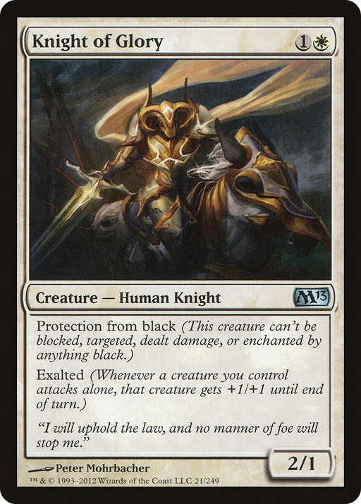 Knight of Glory (M13-021) [Magic 2013] Foil MTG Single Wizards of the Coast