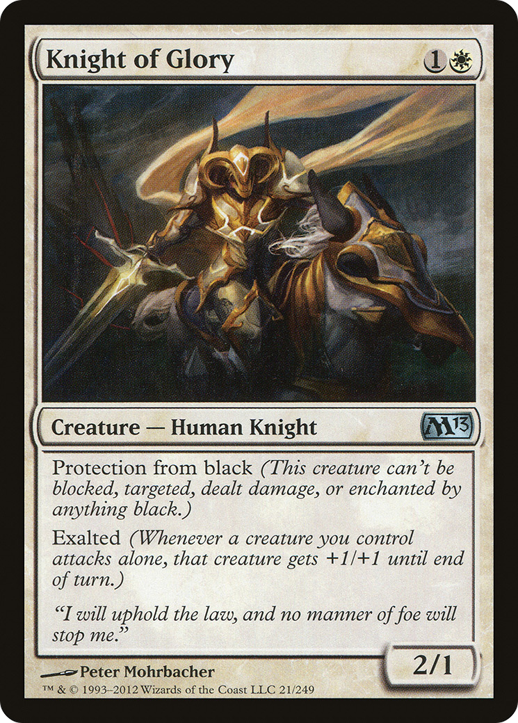 Knight of Glory (M13-021) [Magic 2013] MTG Single Wizards of the Coast