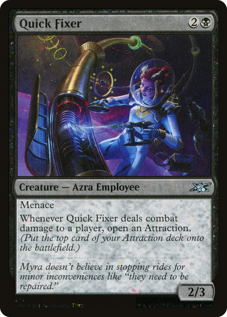 Quick Fixer (Galaxy Foil) (UNF-371) [Unfinity] Foil MTG Single Wizards of the Coast