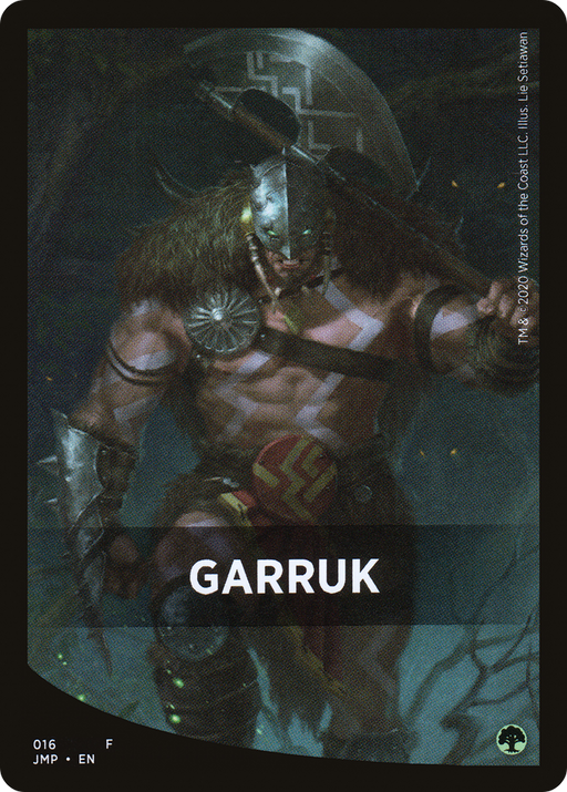 Garruk Theme Card (JMP-016) [Tokens] Jumpstart Front Cards MTG Single Wizards of the Coast