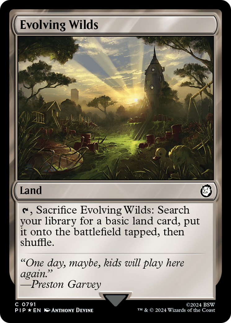 Evolving Wilds (Surge Foil) (PIP-791) [Fallout] Foil MTG Single Wizards of the Coast