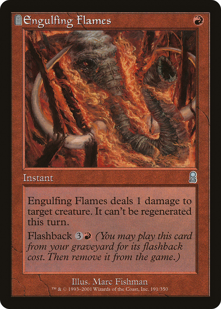 Engulfing Flames (ODY-191) [Odyssey] Foil MTG Single Wizards of the Coast