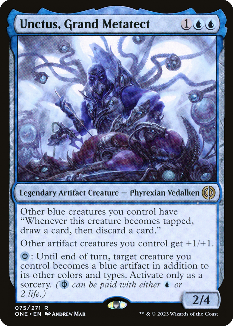 Unctus, Grand Metatect (ONE-075) [Phyrexia: All Will Be One] Foil MTG Single Wizards of the Coast