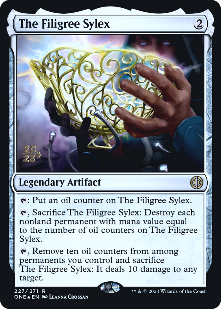 The Filigree Sylex (PRE-227) [Phyrexia: All Will Be One Promos] Foil MTG Single Wizards of the Coast