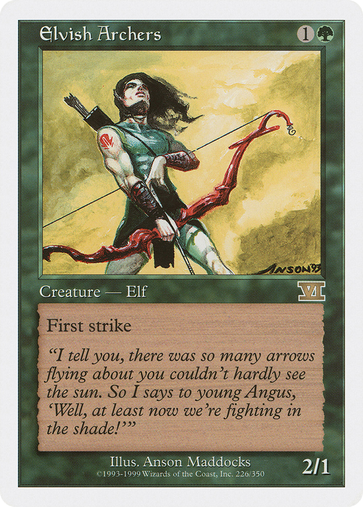 Elvish Archers (6ED-226) [Classic Sixth Edition] MTG Single Wizards of the Coast