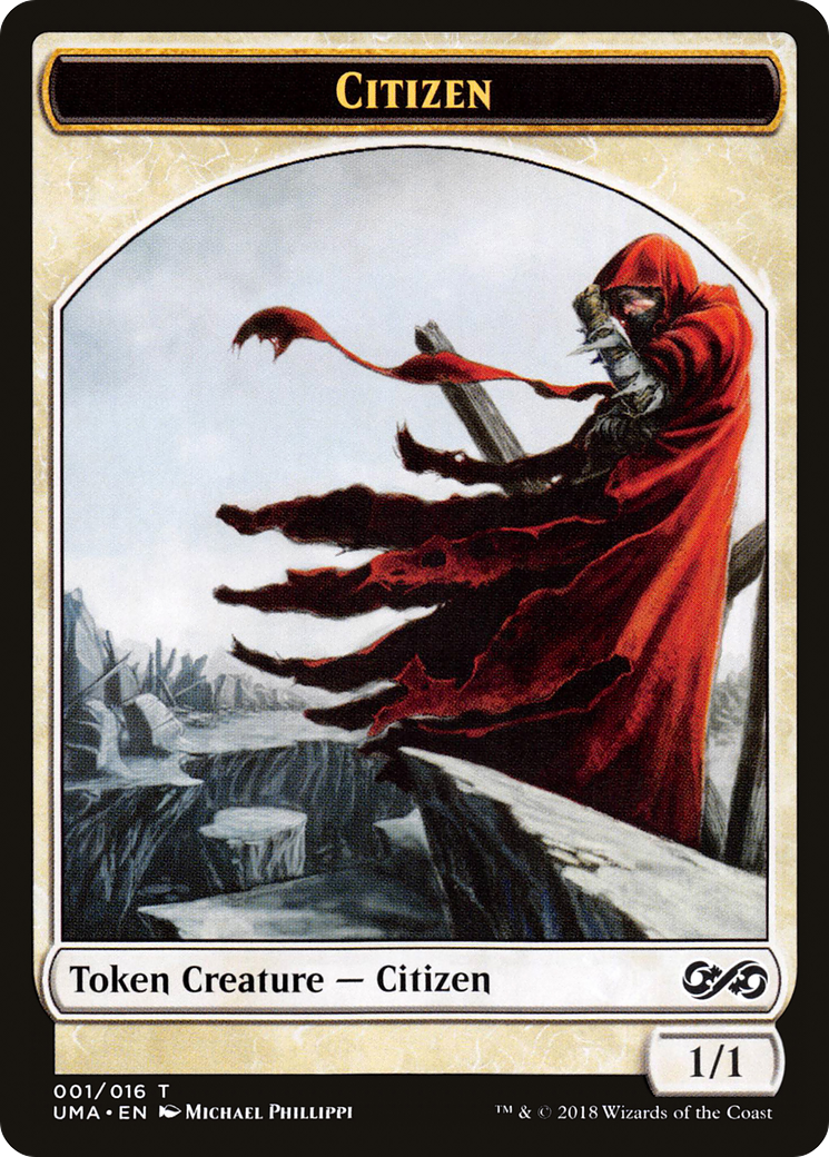 Citizen Token [Ultimate Masters Tokens] MTG Single Magic: The Gathering