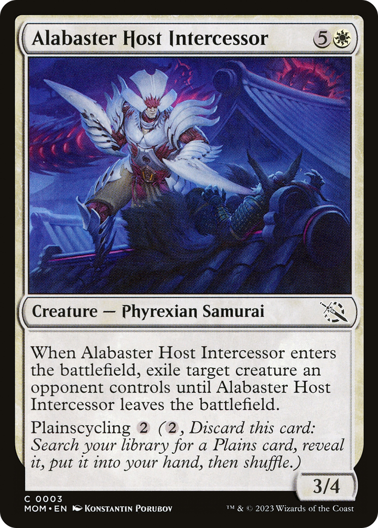 Alabaster Host Intercessor (MOM-003) [March of the Machine] MTG Single Wizards of the Coast