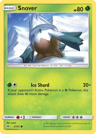 Snover (/131) [SM: Forbidden Light] Pokemon Single Pokémon