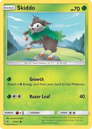 Skiddo (/131) [SM: Forbidden Light] Pokemon Single Pokémon