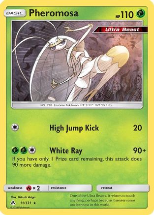 Pheromosa (11/131) Holofoil [SM: Forbidden Light] Pokemon Single Pokémon