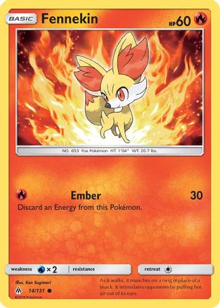 Fennekin (14/131) [SM: Forbidden Light] Pokemon Single Pokémon
