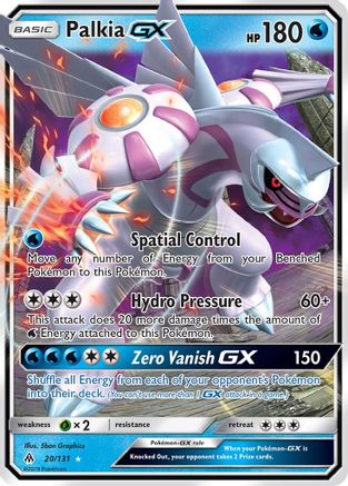 Palkia GX (20/131) Holofoil [SM: Forbidden Light] Pokemon Single Pokémon