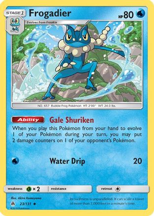 Frogadier (23/131) Reverse Holofoil [SM: Forbidden Light] Pokemon Single Pokémon
