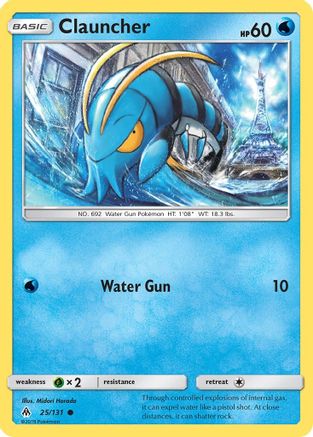 Clauncher (/131) Reverse Holofoil [SM: Forbidden Light] Pokemon Single Pokémon