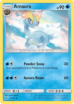 Amaura (27/131) [SM: Forbidden Light] Pokemon Single Pokémon