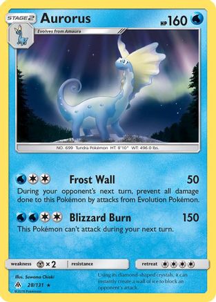 Aurorus (28/131) Holofoil [SM: Forbidden Light] Pokemon Single Pokémon