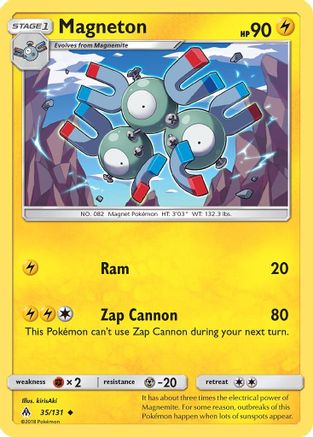 Magneton (/131) Reverse Holofoil [SM: Forbidden Light] Pokemon Single Pokémon