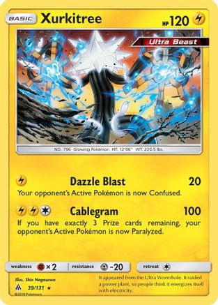Xurkitree (39/131) [SM: Forbidden Light] Pokemon Single Pokémon