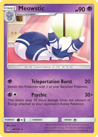 Meowstic (45/131) [SM: Forbidden Light] Pokemon Single Pokémon