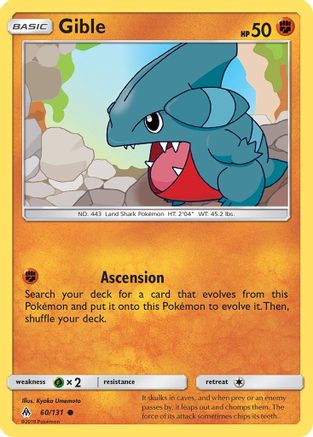 Gible (60/131) [SM: Forbidden Light] Pokemon Single Pokémon