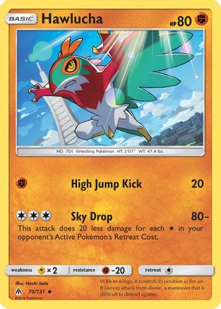 Hawlucha (70/131) Reverse Holofoil [SM: Forbidden Light] Pokemon Single Pokémon