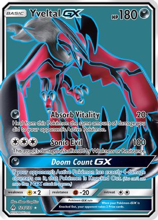 Yveltal GX (Full Art) (/131) Holofoil [SM: Forbidden Light] Pokemon Single Pokémon