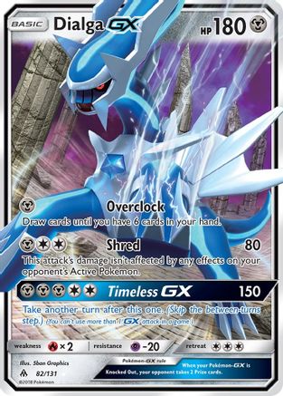 Dialga GX (82/131) Holofoil [SM: Forbidden Light] Pokemon Single Pokémon