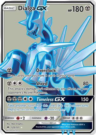Dialga GX (Full Art) (/131) Holofoil [SM: Forbidden Light] Pokemon Single Pokémon
