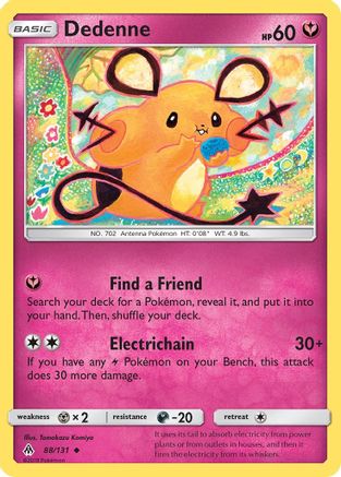 Dedenne (88/131) Reverse Holofoil [SM: Forbidden Light] Pokemon Single Pokémon