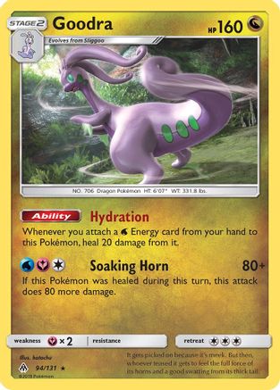 Goodra (94/131) Reverse Holofoil [SM: Forbidden Light] Pokemon Single Pokémon