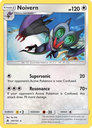 Noivern (/131) Reverse Holofoil [SM: Forbidden Light] Pokemon Single Pokémon