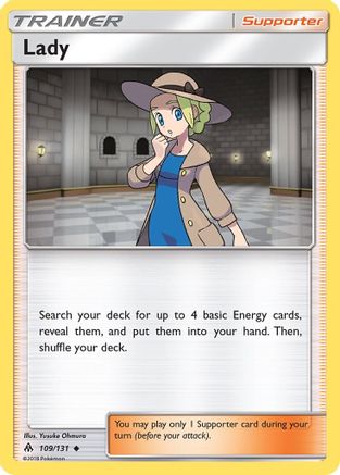 Lady (109/131) Reverse Holofoil [SM: Forbidden Light] Pokemon Single Pokémon