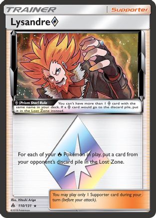 Lysandre Prism Star (110/131) Holofoil [SM: Forbidden Light] Pokemon Single Pokémon
