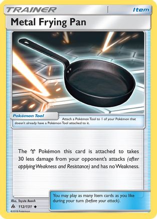 Metal Frying Pan (112/131) Reverse Holofoil [SM: Forbidden Light] Pokemon Single Pokémon