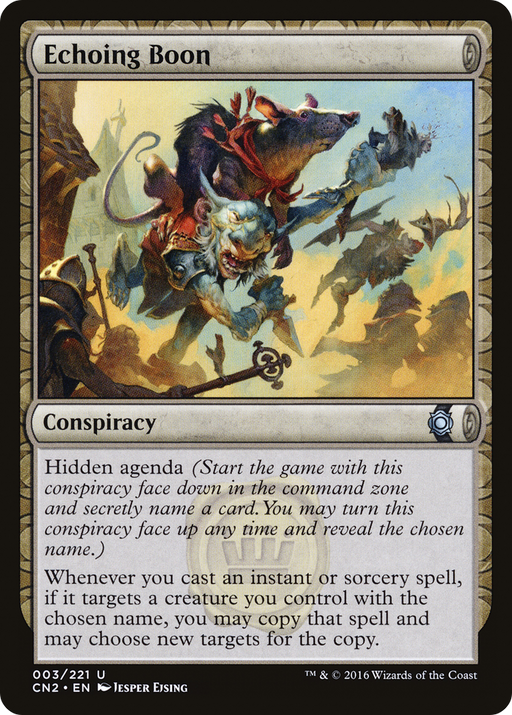 Echoing Boon (CN2-003) [Conspiracy: Take the Crown] MTG Single Wizards of the Coast
