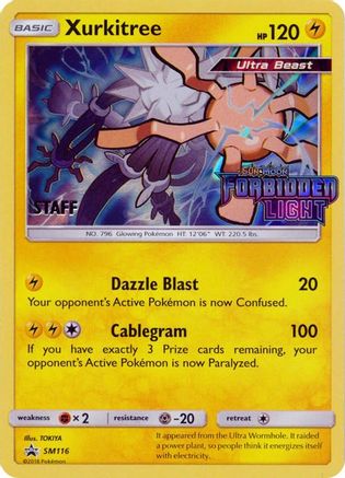 Xurkitree - SM116 (Prerelease) [Staff] () Holofoil [SM: Black Star Promos] Pokemon Single Pokémon